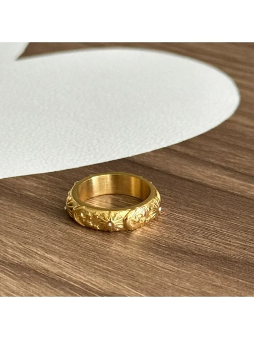 Boho moon Ring Q180